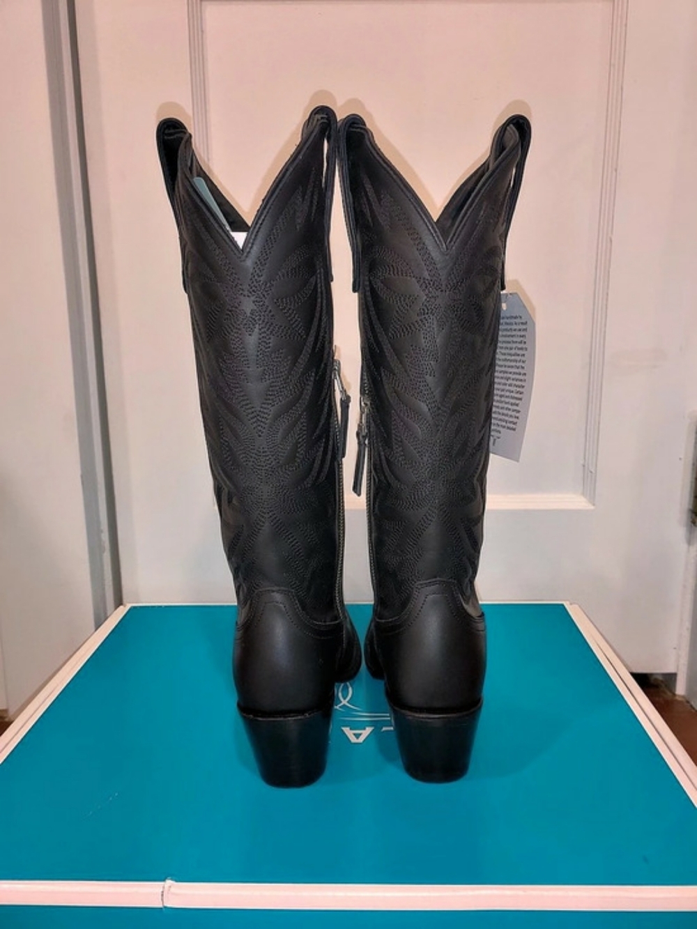 Lane Boots Smokeshow Cowboy Cowgirl Boots Jet Black US 8 NWT - Picture 3 of 10